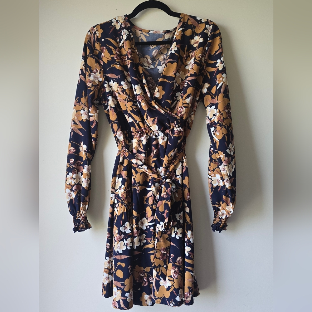 Floral Long Sleeve Dress Size XL